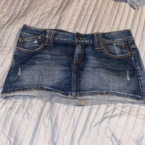 Mini skirt blue asphalt